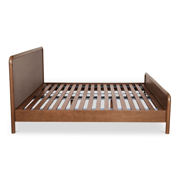 Warm Brown Woven King Bed