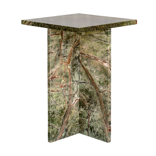 Rainforest Green Marble Accent Table