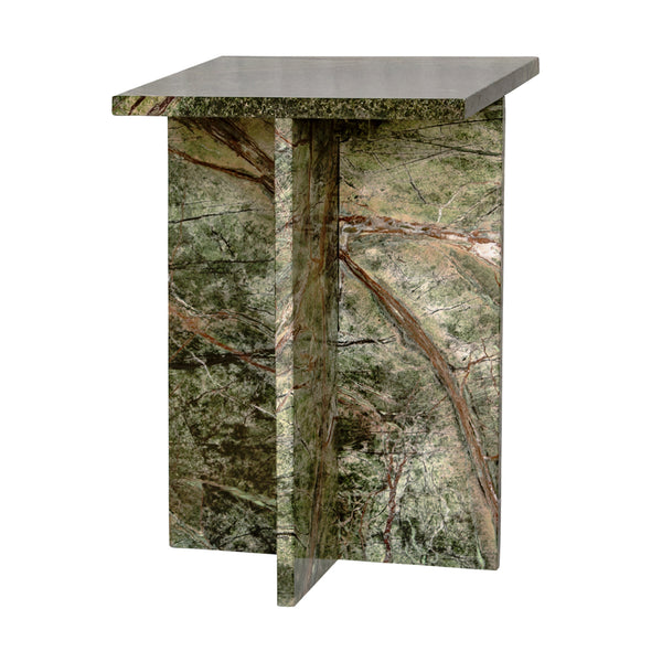 Rainforest Green Marble Accent Table