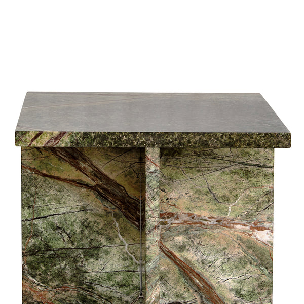 Rainforest Green Marble Accent Table