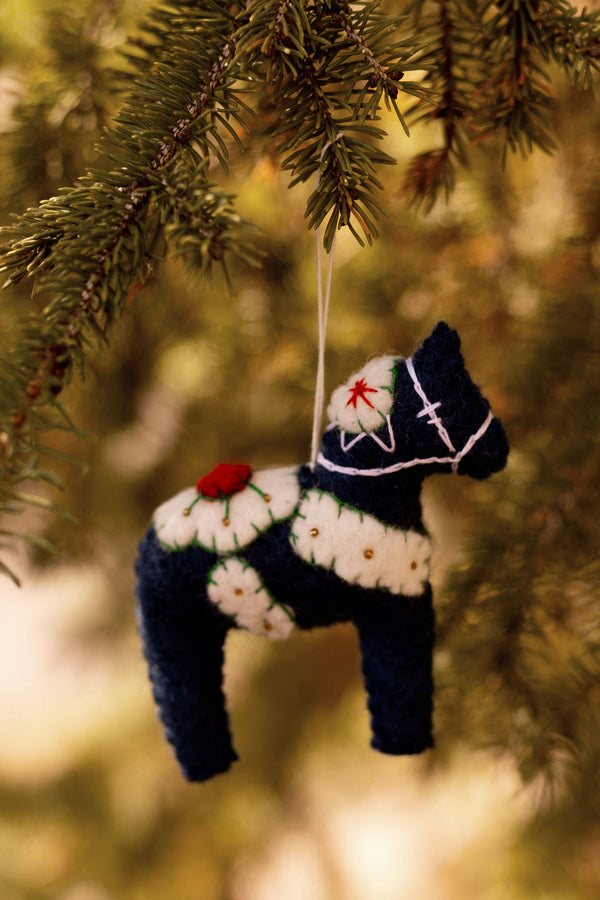 Dala Horse Felt Ornament