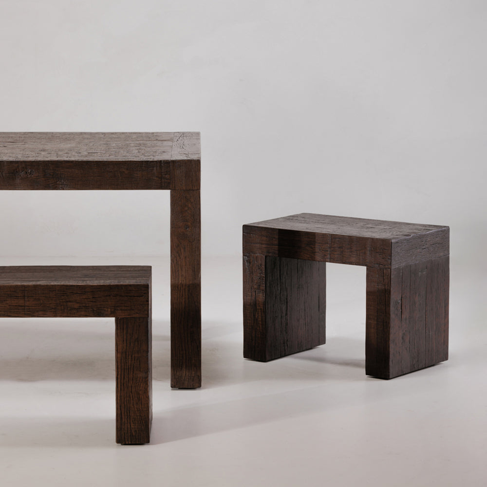 Rustic Brown Dining Stool