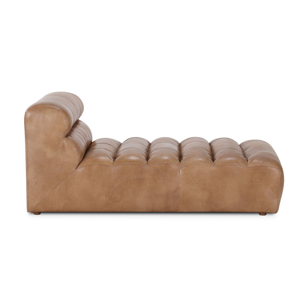 Ramsay Leather Chaise Tan
