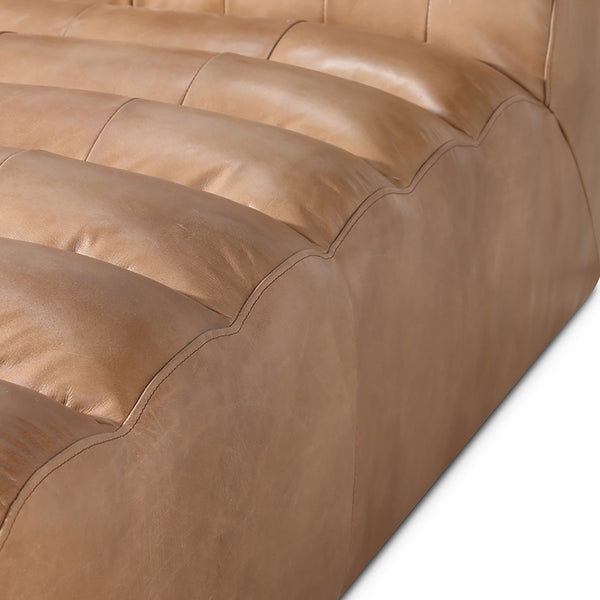 Ramsay Leather Chaise Tan