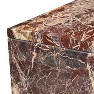 Rosso Levanto Marble Coffee Table