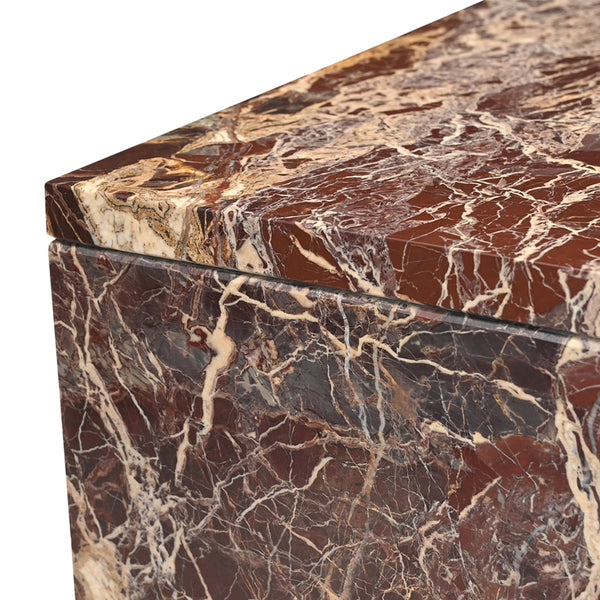 Rosso Levanto Marble Coffee Table