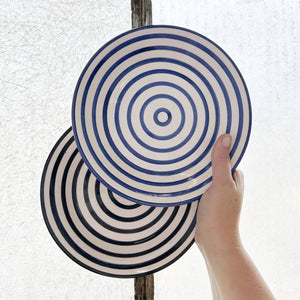 Cobalt Stripe Side Plate, Dinnerware