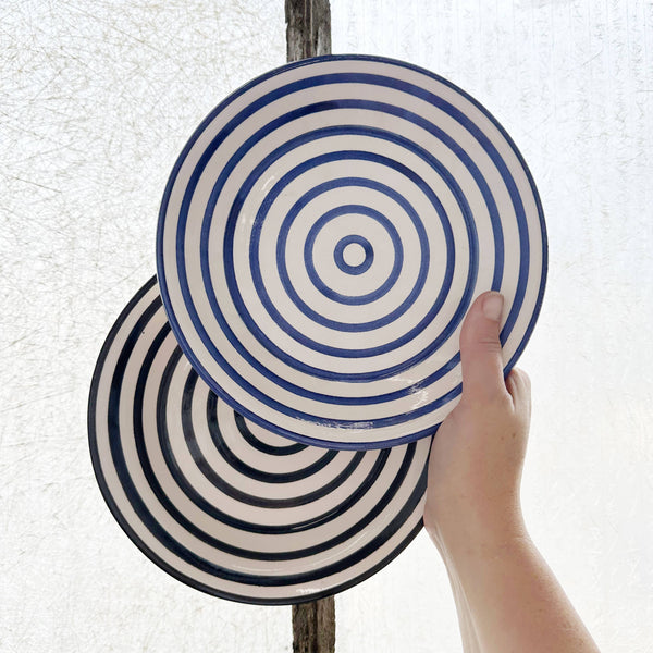 Cobalt Stripe Side Plate, Dinnerware