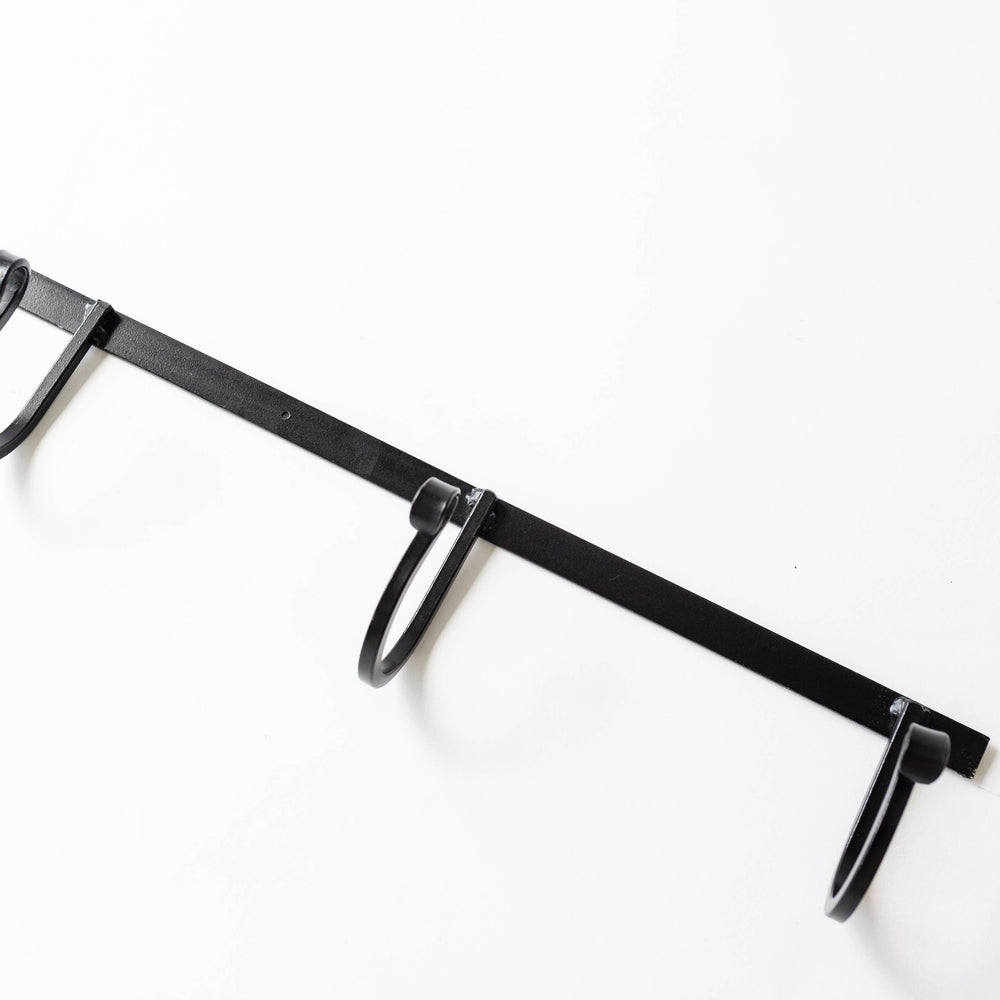 The Wrought Iron Rack with Hooks