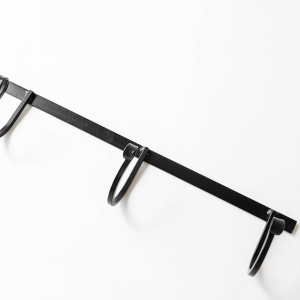 The Wrought Iron Rack with Hooks