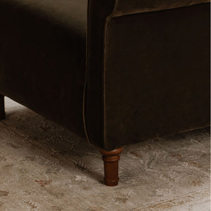 Green Velvet Traditional Chair
