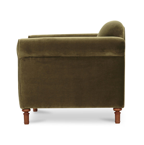 Green Velvet Traditional Chair