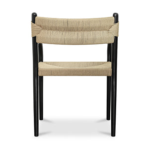 Woven Dining Chair Black