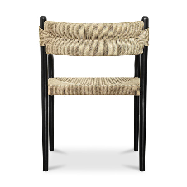 Woven Dining Chair Black