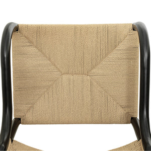 Woven Dining Chair Black