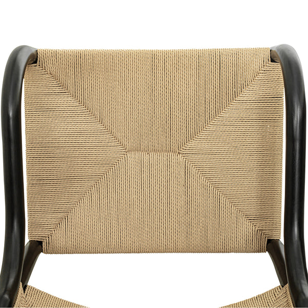 Woven Dining Chair Black