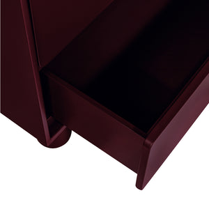 Deep Red 6 Drawer Dresser