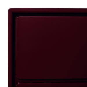 Deep Red 6 Drawer Dresser