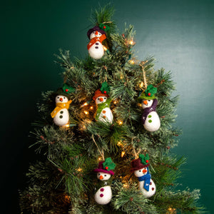 Felt Snowman Ornament