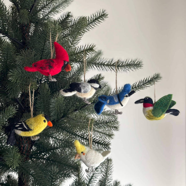 Felt Bird Ornaments B