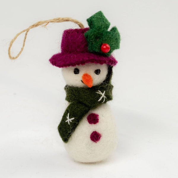 Felt Snowman Ornament