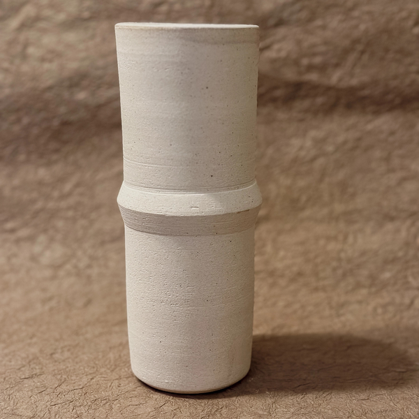 Saturn Vase White