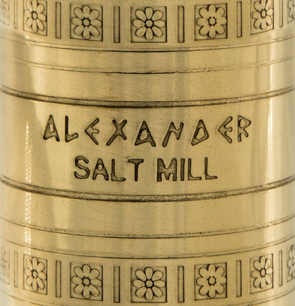 8" Brass Salt Mill - 8"