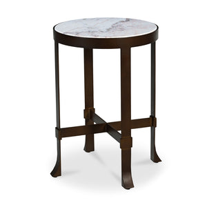 White Marble Side Table