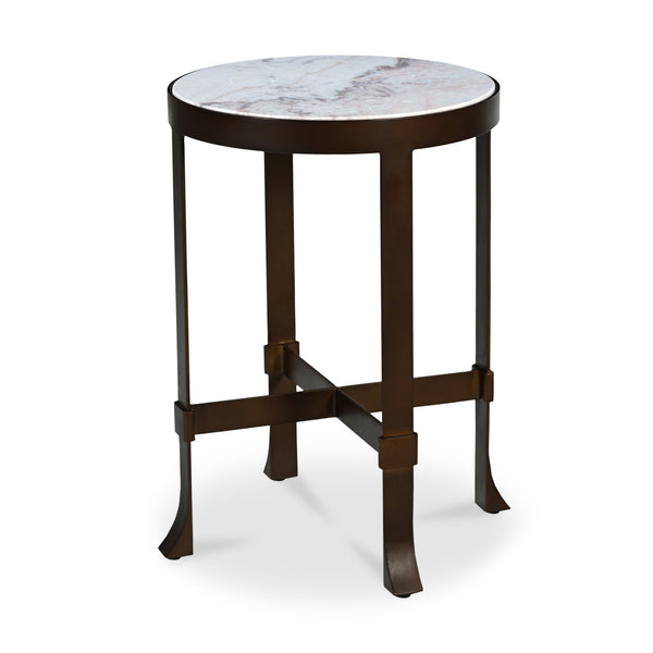 White Marble Side Table
