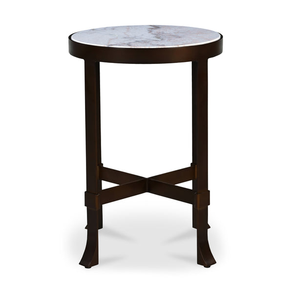 White Marble Side Table