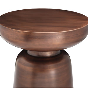 Antique Copper Accent Table