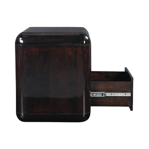 Dark Brown Acacia Nightstand