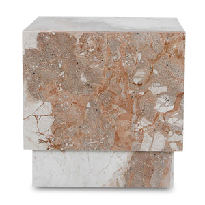 Breccia Marble Side Table