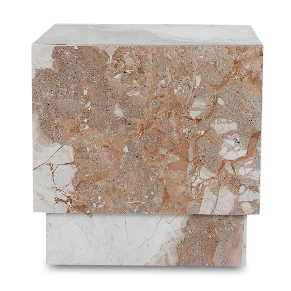 Breccia Marble Side Table