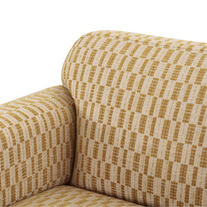 Chartreuse Geometric Accent Chair