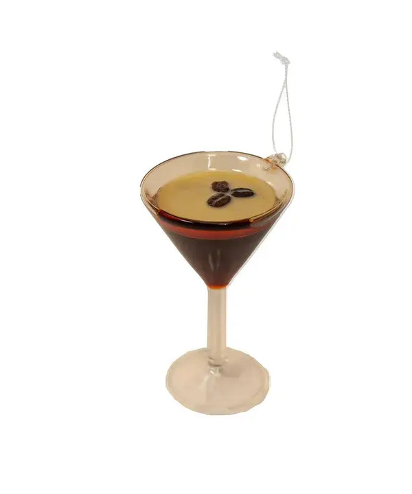 Glass Espresso Martini Ornament