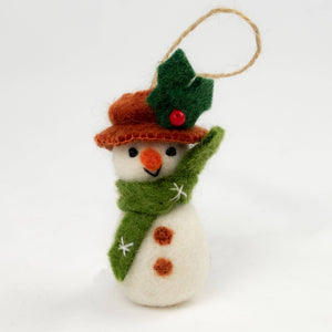 Felt Snowman Ornament