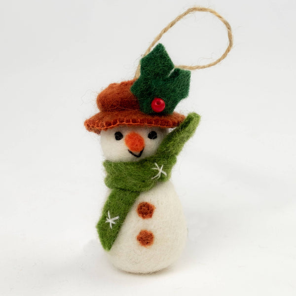 Felt Snowman Ornament