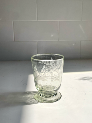 Hand-etched Wine Glass