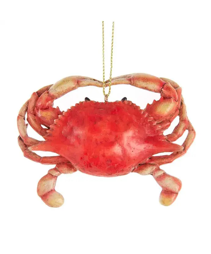 Resin Red Crab Ornament