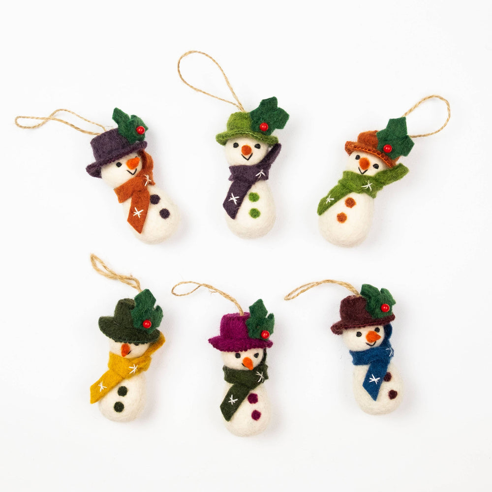 Felt Snowman Ornament