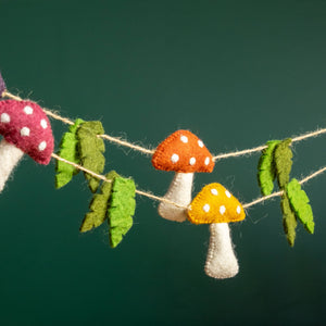 Felt Mushroom Garland