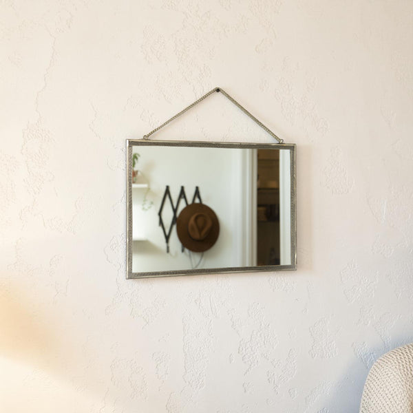Pewter Mirror