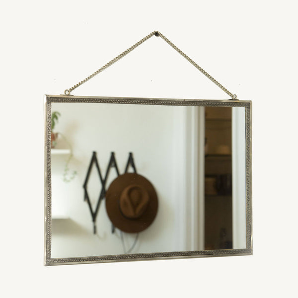 Pewter Mirror