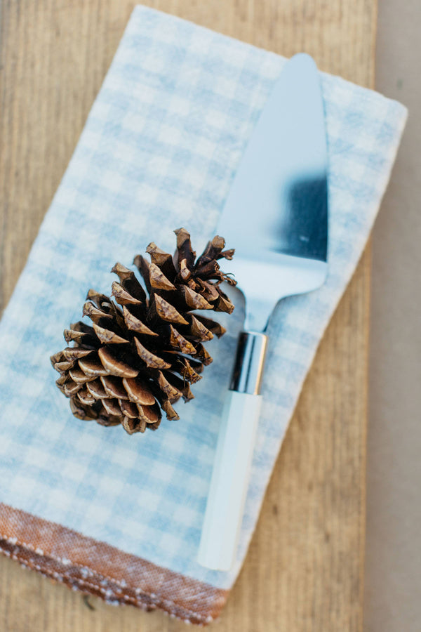 Two-Tone Gingham Blue/Cognac Napkins