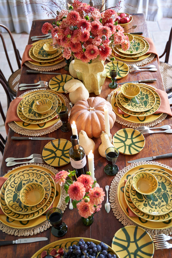 Amalfi Pasta Bowl Mustard - 9.1" Diameter