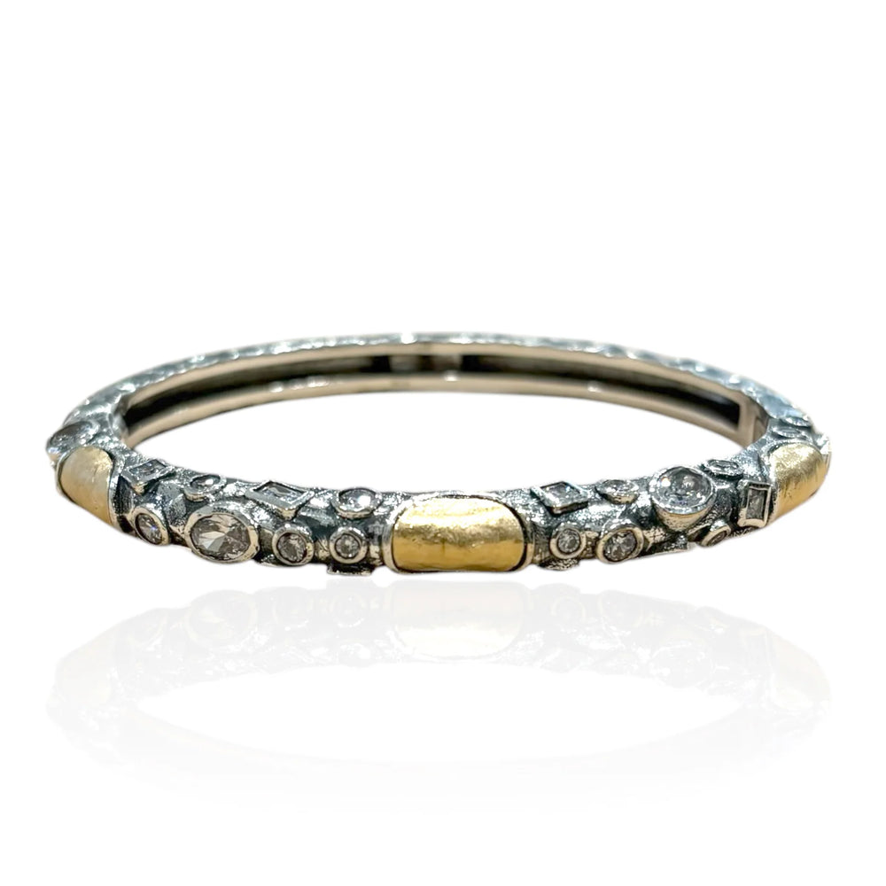 Vintage Silver Enzo Bangle