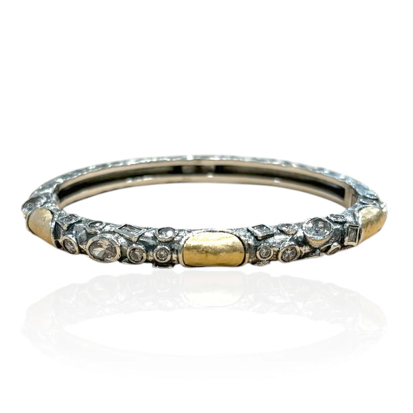 Vintage Silver Enzo Bangle