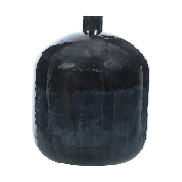 Blue Enamel Vase