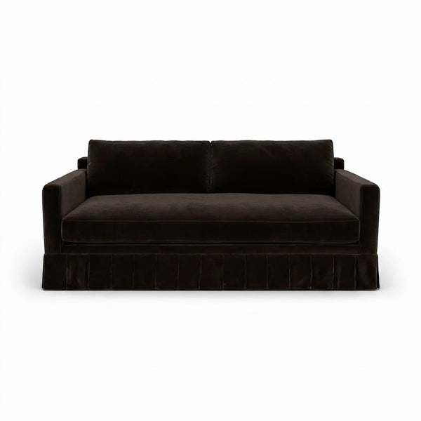[B] MODERN VELVET-SOLID PLAIN VELVET-CHOCO